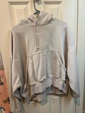 Nike Light Gray Women's Hoodie Pullover